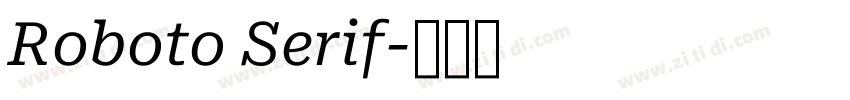 Roboto Serif字体转换